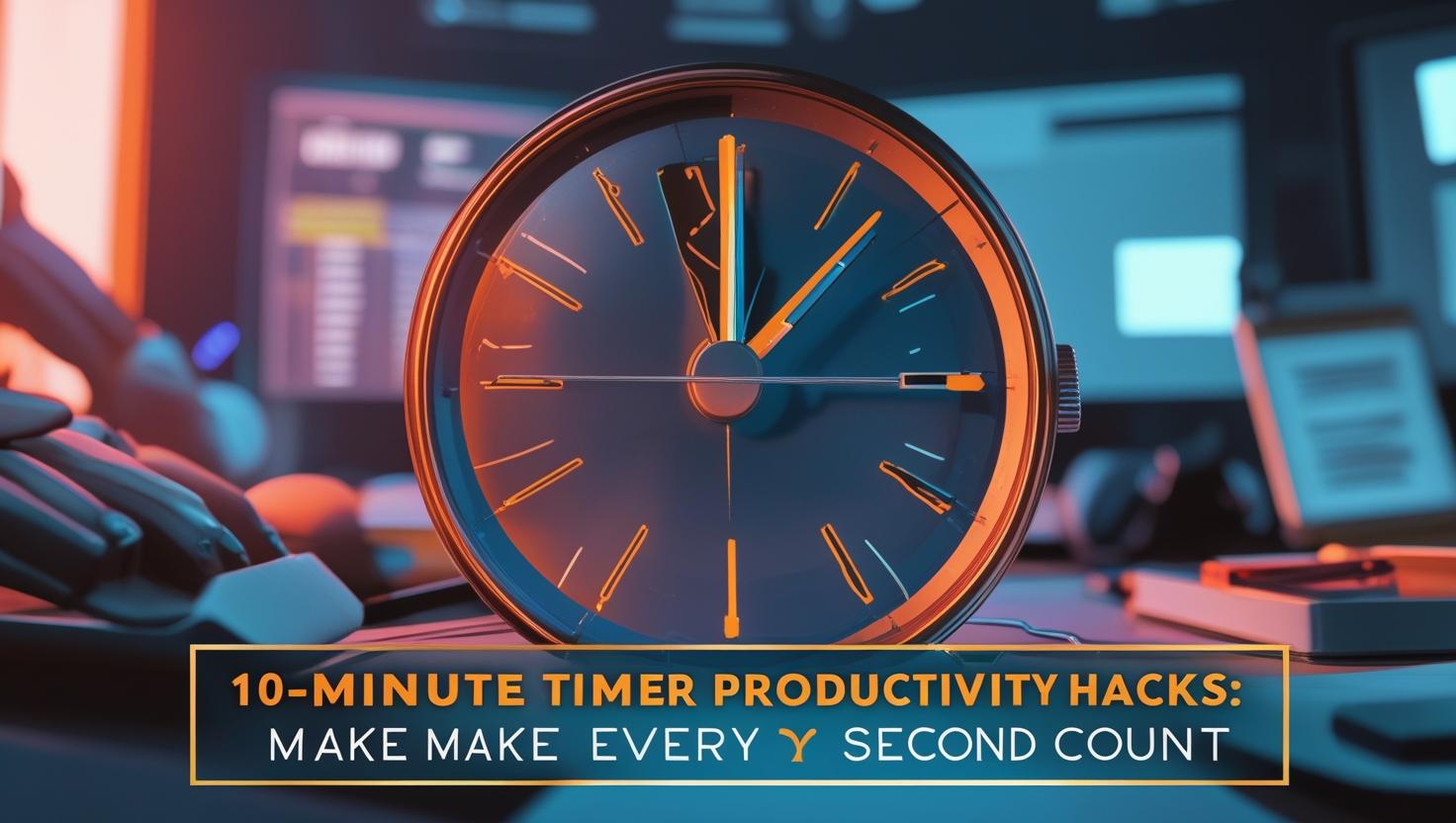 Event organizer using a 10-minute countdown timer on stage