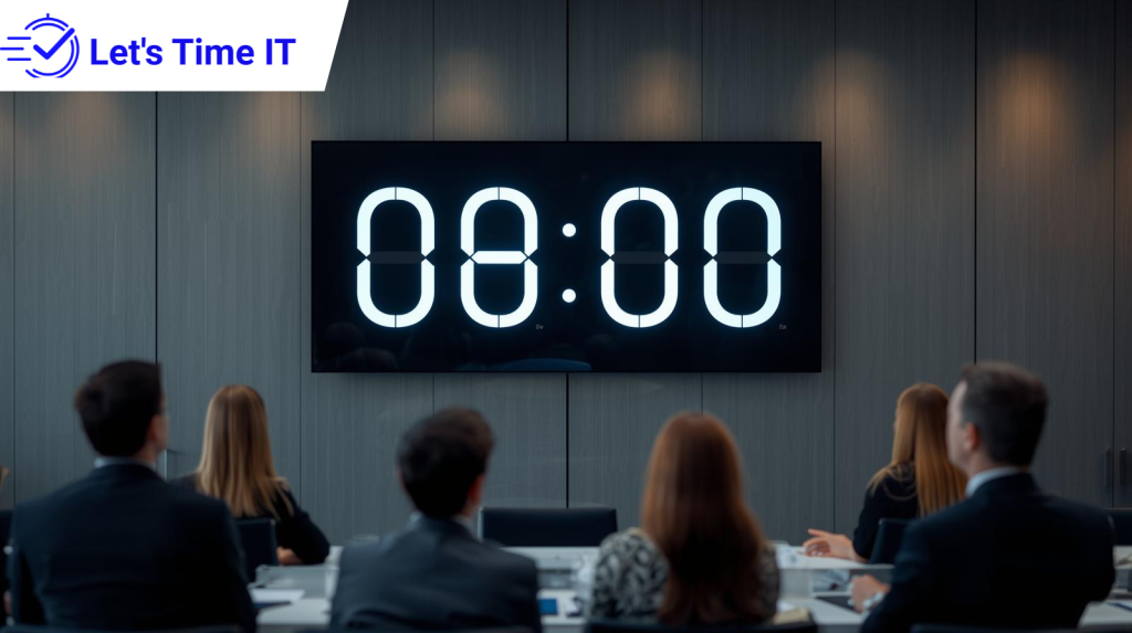 Speaker countdown timer keeping conferences on schedule
