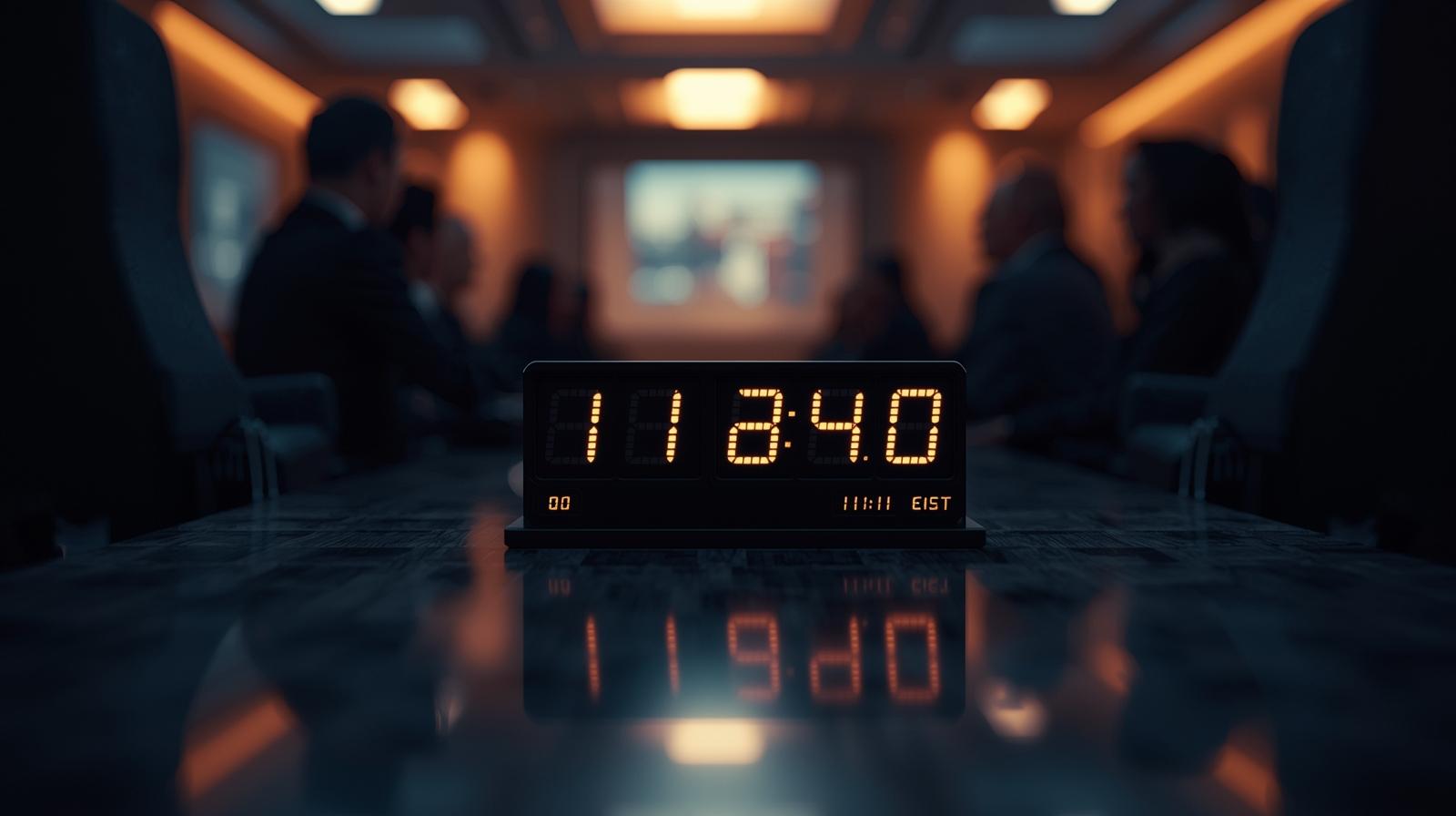 peaker countdown timer keeping conferences on schedule