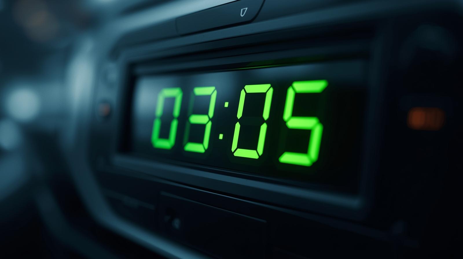 Countdown timer displayed on screen for event organizers to manage time effectively.