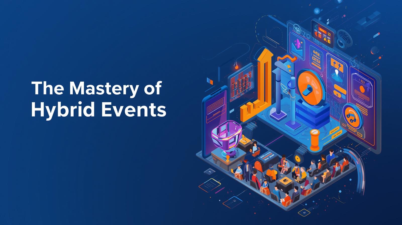 Countdown timer integration for hybrid events with synchronized virtual and in-person sessions