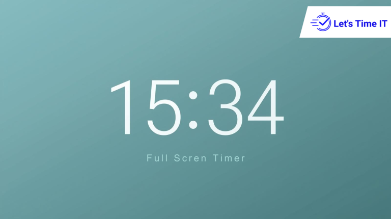 Fullscreen Timer for Focused Work, Presentations, and Breaks.