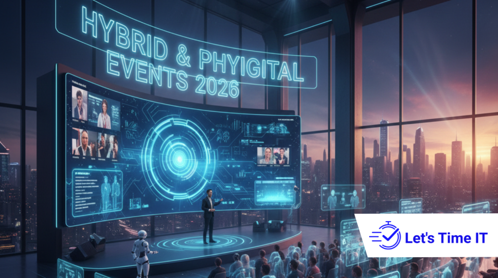 2026 trends showing the evolution of hybrid and phygital events with digital and physical experiences